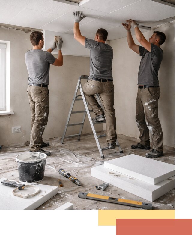 Утепление потолка пенопластом в Черняховске быстро и качественно