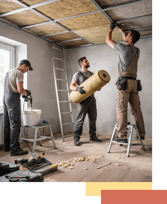 Шумоизоляция потолка в Черняховске: профессиональный монтаж и отделка